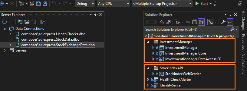 Solution in Visual Studio